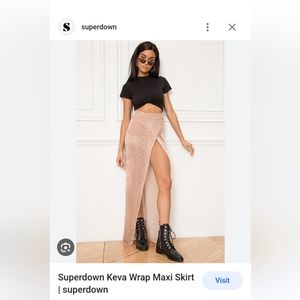 Superdown Keva maxi skirt